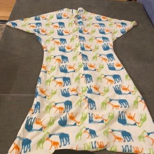 FLEECE giraffe SleepingBaby zipadee-zip size L